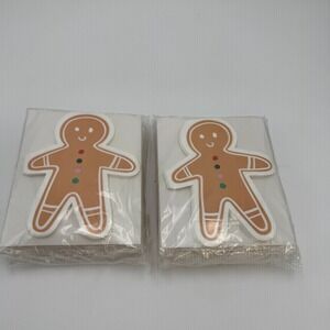 NIB Spritz Gingerbread Man Christmas‎ Lunch Napkins 40ct Holiday Party 2 Pack